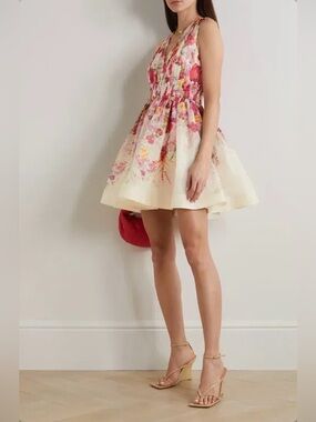 Zimmermann A-Line Floral Mini Dress. Size 0/XS